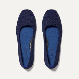 Rothy's The Max Square - Deep Navy Crochet Size 88